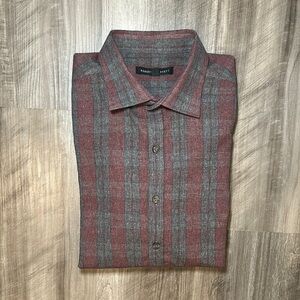 Robert Barakett Noren Plaid Long Sleeve Button Down - Medium
